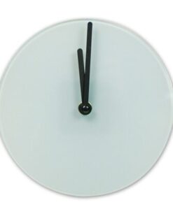 Veggklokke i glass uten ramme