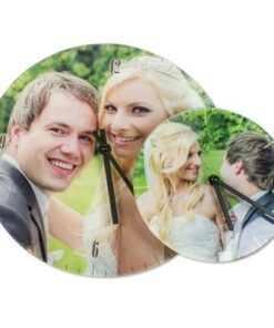 Alternative view of Veggklokke i glass uten ramme