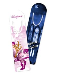 Bokmerke i aluminium, 32 x 128 mm