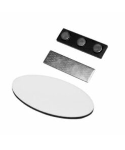 Navneskilt Ovalt 7,6 x 3,8 cm MDF