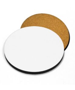 Rund Glassbrikke papp og kork 10 x 10