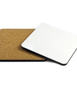 Firkantet Glassbrikke papp og kork 10 x 10