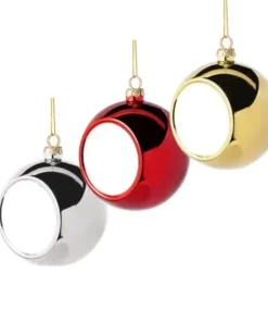 Julekule i plast - Ø 8 cm